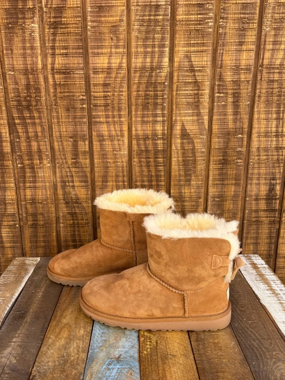 UGG Kandice Chestnut Bow Back Boots